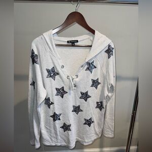 INC International Concept Sequin Star Hoodie